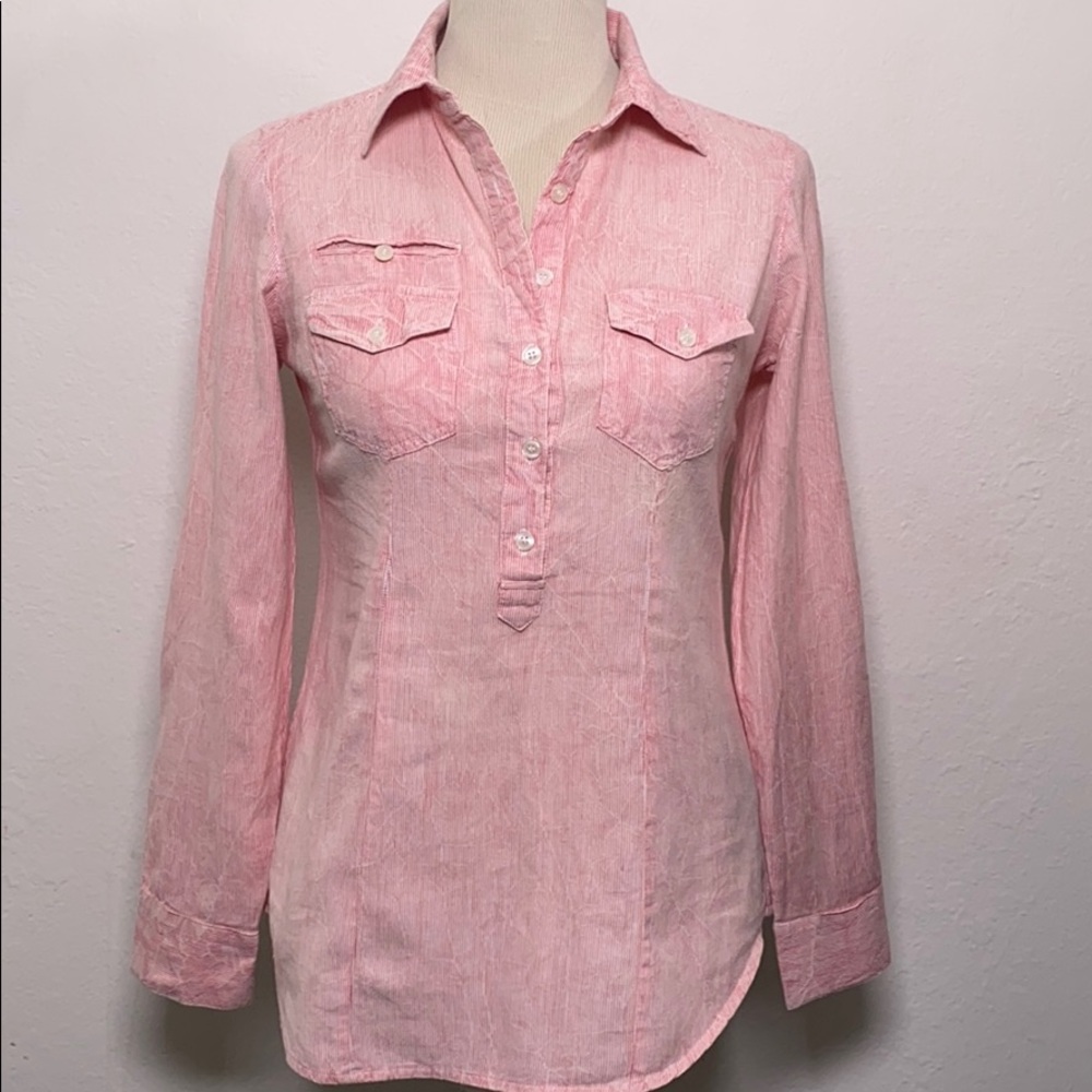 Striped & Distressed Top - Picture 1 of 8
